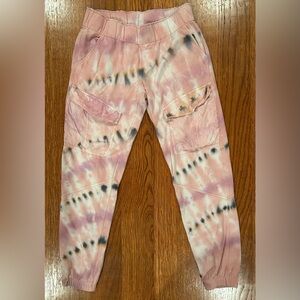 Young Fabulous & Broke Tie Dye Cargo Jogger - Size S